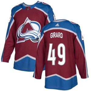Men's Adidas Colorado Avalanche Samuel Girard Burgundy Home Jersey - Authentic