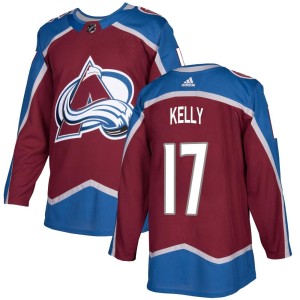 Men's Adidas Colorado Avalanche Parker Kelly Burgundy Home Jersey - Authentic