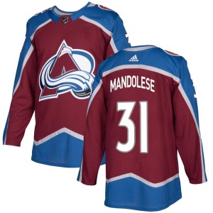 Men's Adidas Colorado Avalanche Kevin Mandolese Burgundy Home Jersey - Authentic
