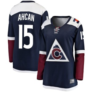 Women's Fanatics Branded Colorado Avalanche Jack Ahcan Navy Alternate Jersey - Breakaway