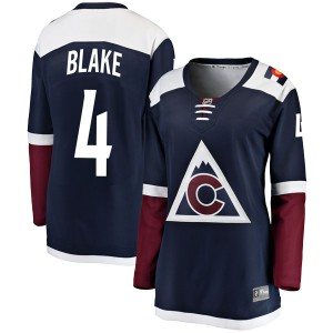 Women's Fanatics Branded Colorado Avalanche Rob Blake Navy Alternate Jersey - Breakaway