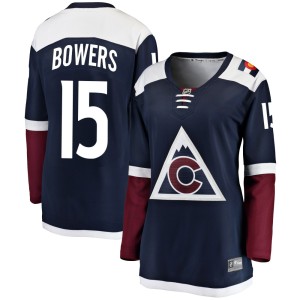 Women's Fanatics Branded Colorado Avalanche Shane Bowers Navy Alternate Jersey - Breakaway