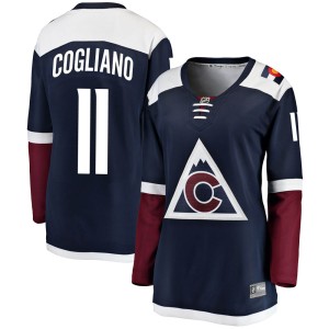 Women's Fanatics Branded Colorado Avalanche Andrew Cogliano Navy Alternate Jersey - Breakaway