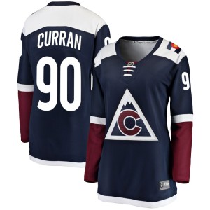 Women's Fanatics Branded Colorado Avalanche Maxmilian Curran Navy Alternate Jersey - Breakaway