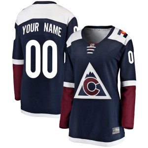 Women's Fanatics Branded Colorado Avalanche Custom Navy Custom Alternate Jersey - Breakaway