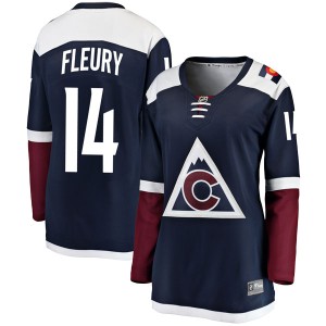 Women's Fanatics Branded Colorado Avalanche Theoren Fleury Navy Alternate Jersey - Breakaway