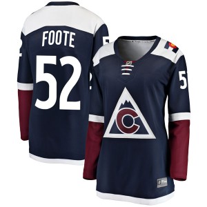Women's Fanatics Branded Colorado Avalanche Adam Foote Navy Alternate Jersey - Breakaway