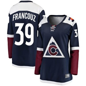 Women's Fanatics Branded Colorado Avalanche Pavel Francouz Navy Alternate Jersey - Breakaway