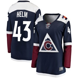 Women's Fanatics Branded Colorado Avalanche Darren Helm Navy Alternate Jersey - Breakaway