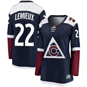 Women's Fanatics Branded Colorado Avalanche Claude Lemieux Navy Alternate Jersey - Breakaway