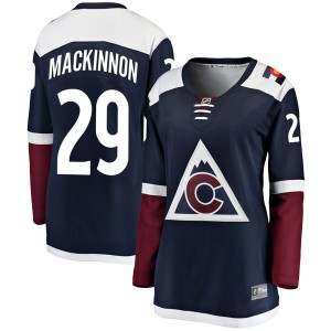 Women's Fanatics Branded Colorado Avalanche Nathan MacKinnon Navy Alternate Jersey - Breakaway