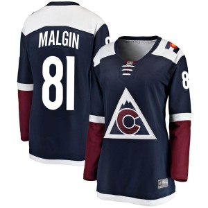 Women's Fanatics Branded Colorado Avalanche Denis Malgin Navy Alternate Jersey - Breakaway