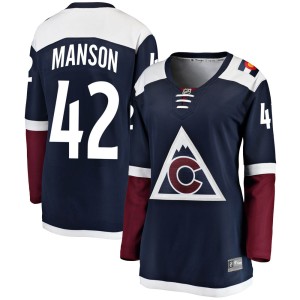 Women's Fanatics Branded Colorado Avalanche Josh Manson Navy Alternate Jersey - Breakaway
