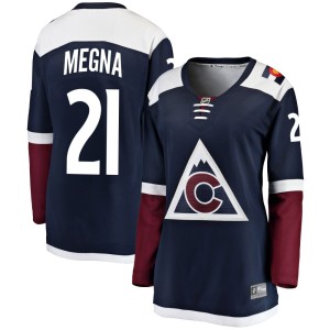 Women's Fanatics Branded Colorado Avalanche Jayson Megna Navy Alternate Jersey - Breakaway