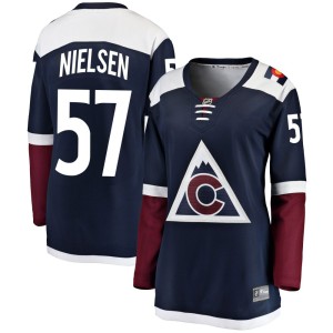 Women's Fanatics Branded Colorado Avalanche Tristen Nielsen Navy Alternate Jersey - Breakaway