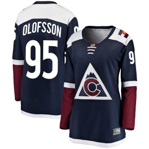 Women's Fanatics Branded Colorado Avalanche Victor Olofsson Navy Alternate Jersey - Breakaway