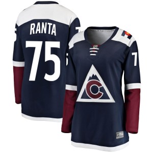 Women's Fanatics Branded Colorado Avalanche Sampo Ranta Navy Alternate Jersey - Breakaway