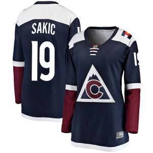 Women's Fanatics Branded Colorado Avalanche Joe Sakic Navy Alternate Jersey - Breakaway