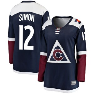 Women's Fanatics Branded Colorado Avalanche Chris Simon Navy Alternate Jersey - Breakaway
