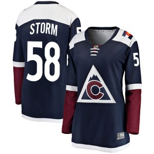 Women's Fanatics Branded Colorado Avalanche Ben Storm Navy Alternate Jersey - Breakaway