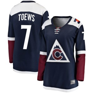 Women's Fanatics Branded Colorado Avalanche Devon Toews Navy Alternate Jersey - Breakaway