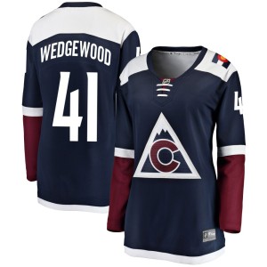 Women's Fanatics Branded Colorado Avalanche Scott Wedgewood Navy Alternate Jersey - Breakaway