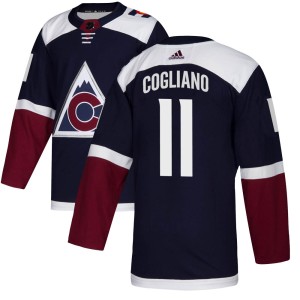 Youth Adidas Colorado Avalanche Andrew Cogliano Navy Alternate Jersey - Authentic