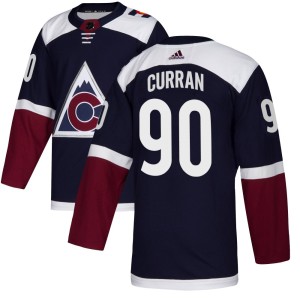 Youth Adidas Colorado Avalanche Maxmilian Curran Navy Alternate Jersey - Authentic