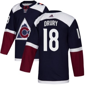 Youth Adidas Colorado Avalanche Jack Drury Navy Alternate Jersey - Authentic