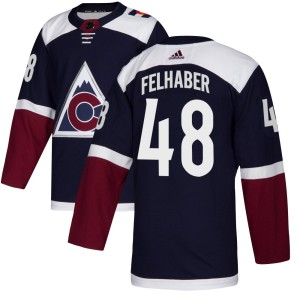 Youth Adidas Colorado Avalanche Tye Felhaber Navy Alternate Jersey - Authentic