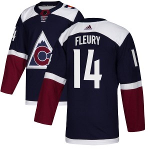 Youth Adidas Colorado Avalanche Theoren Fleury Navy Alternate Jersey - Authentic