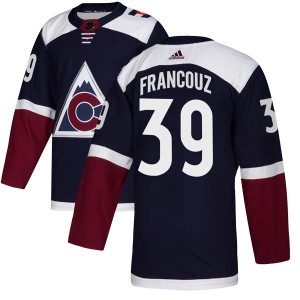 Youth Adidas Colorado Avalanche Pavel Francouz Navy Alternate Jersey - Authentic