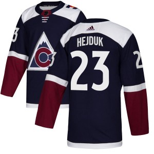 Youth Adidas Colorado Avalanche Milan Hejduk Navy Alternate Jersey - Authentic