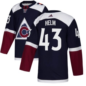 Youth Adidas Colorado Avalanche Darren Helm Navy Alternate Jersey - Authentic