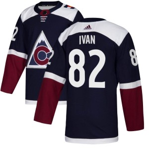 Youth Adidas Colorado Avalanche Ivan Ivan Navy Alternate Jersey - Authentic