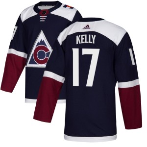 Youth Adidas Colorado Avalanche Parker Kelly Navy Alternate Jersey - Authentic