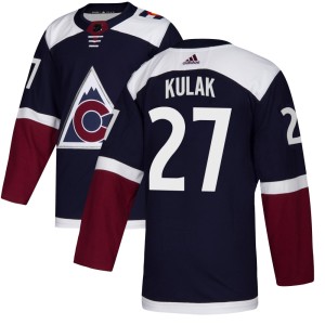 Youth Adidas Colorado Avalanche Brett Kulak Navy Alternate Jersey - Authentic