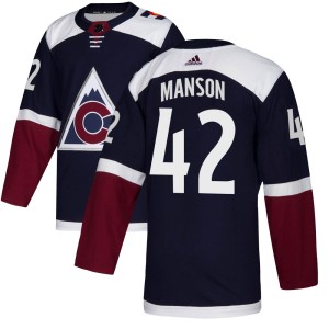 Youth Adidas Colorado Avalanche Josh Manson Navy Alternate Jersey - Authentic