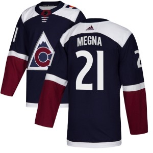 Youth Adidas Colorado Avalanche Jayson Megna Navy Alternate Jersey - Authentic