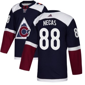 Youth Adidas Colorado Avalanche Martin Necas Navy Alternate Jersey - Authentic