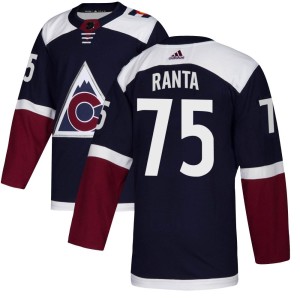 Youth Adidas Colorado Avalanche Sampo Ranta Navy Alternate Jersey - Authentic