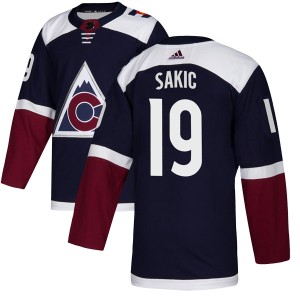 Youth Adidas Colorado Avalanche Joe Sakic Navy Alternate Jersey - Authentic