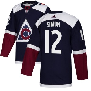 Youth Adidas Colorado Avalanche Chris Simon Navy Alternate Jersey - Authentic