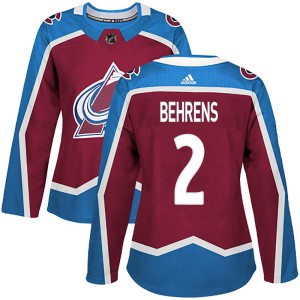 Women's Adidas Colorado Avalanche Sean Behrens Burgundy Home Jersey - Authentic