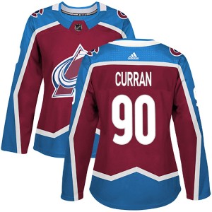 Women's Adidas Colorado Avalanche Maxmilian Curran Burgundy Home Jersey - Authentic