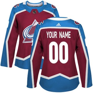 Women's Adidas Colorado Avalanche Custom Custom Burgundy Home Jersey - Authentic