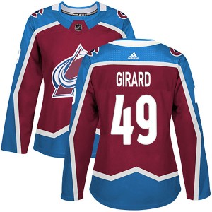 Women's Adidas Colorado Avalanche Samuel Girard Burgundy Home Jersey - Authentic
