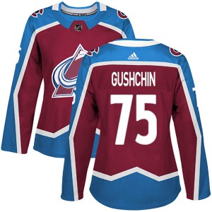 Women's Adidas Colorado Avalanche Danil Gushchin Burgundy Home Jersey - Authentic