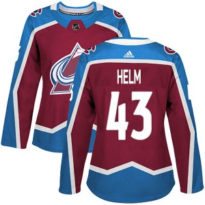 Women's Adidas Colorado Avalanche Darren Helm Burgundy Home Jersey - Authentic