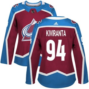 Women's Adidas Colorado Avalanche Joel Kiviranta Burgundy Home Jersey - Authentic